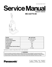 Panasonic MC-UG775-00 Service Manual