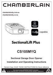 Chamberlain CS105MYQ Installation And Operating Instructions Manual