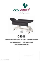 ECOPOSTURAL C5506 Instructions Manual