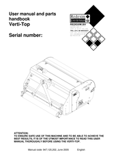 Redexim Verti-Top User Manual