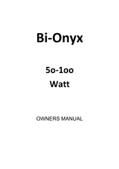 Two-Rock Bi-Onyx Owner's Manual