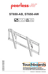 peerless-AV ST650-AB Manual
