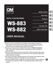 OM SYSTEM WS-883 User Manual