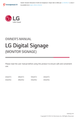 LG 43UH5J-H Owner's Manual