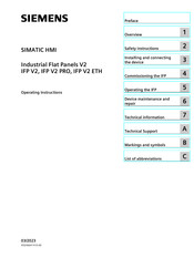 Siemens SIMATIC IFP V2 Operating Instructions Manual
