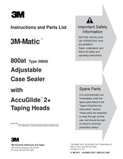 3M Matic 800at Instructions And Parts List