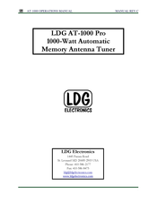 LDG AT-1000Pro Operation Manual