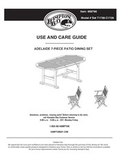 HAMPTON BAY 658799 Use And Care Manual
