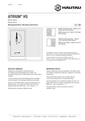 HAUTAU ATRIUM HS 330 Mounting Instructions