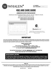 Whalen WH100-26C2D-RDB Use And Care Manual