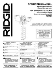 RIDGID R01701 Operator's Manual