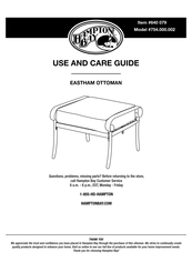HAMPTON BAY EASTHAM 754.000.002 Use And Care Manual