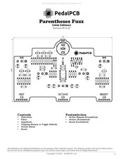 Pedalpcb Parentheses Fuzz Manual