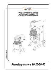 CHEFOOK PM 30 3V Use And Maintenance