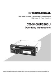 International CQ-5400U Operating Instructions Manual