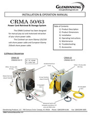 Glendinning CRMA 63 Installation & Operation Manual
