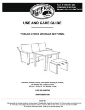 HAMPTON BAY TOBAGO 151-101-5MOD-V5 Use And Care Manual
