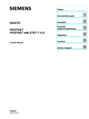 Siemens SIMATIC PROFINET with STEP 7 V13 Function Manual