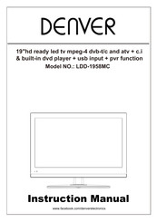 Denver LDD-1958MC Instruction Manual