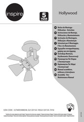 Inspire Hollywood GU12015A-1R Assembly, Use, Maintenance Manual