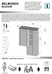 Forte BELMONDO BLDV43R Assembling Instruction