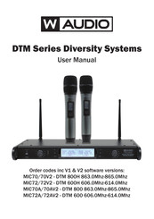 W Audio DTM 800 User Manual