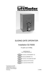 Chamberlain LiftMaster SLY3500 Installation Manual
