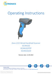 extronics iSCAN1022D Operating Instructions Manual