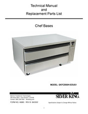 Silver King SKFCB50H-EDUS1 Technical Manual And Replacement Parts List