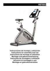 BH FITNESS H8705U Instructions For Assembly And Use