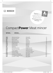 Bosch CompactPower MFW39 Series Instruction Manual