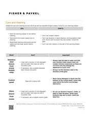 Fisher & Paykel WB60SDEB1 Manual