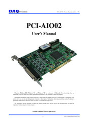 DAQ system PCI-AIO02 User Manual
