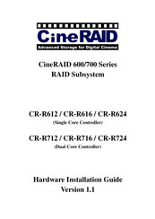 CineRAID CR-R624 Hardware Installation Manual