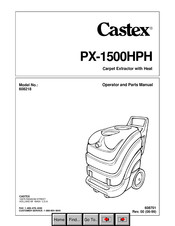 Castex 608218 Operator And Parts Manual