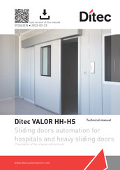 DITEC VALOR HH-HS Technical Manual