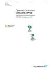 Endress+Hauser Deltabar PMD75B HART Operating Instructions Manual