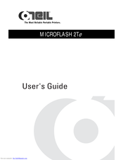 Oneil MICROFLASH 2TE User Manual