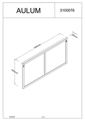 Jysk Aulum 3100076 Assembly Instructions Manual