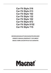 Magnat Audio Car Fit Style 162 Owner's Manual