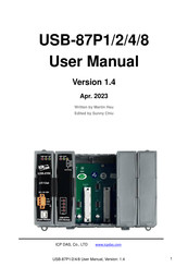 ICP DAS USA USB-87P8 User Manual