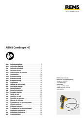 REMS 175400 Instruction Manual