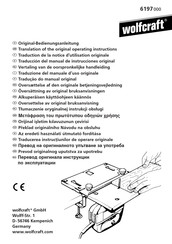 Wolfcraft classic 6197000 Translation Of The Original Operating Instructions