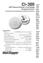 wattstopper CI-305 Installation Instructions Manual