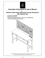 Member's Mark 20802B Assembly Instructions & User Manual