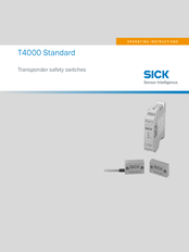 Sick T4000 Standard Operating Instructions Manual