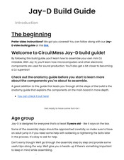 Circuitmess Jay-D Build Manual