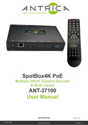 Antrica SpotBox4K ANT-37100 User Manual