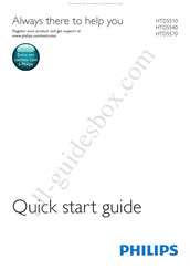 Philips HTD5570/78 Quick Start Manual