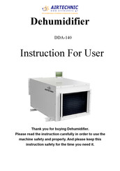AirTechnic DDA-140 Instruction For Users